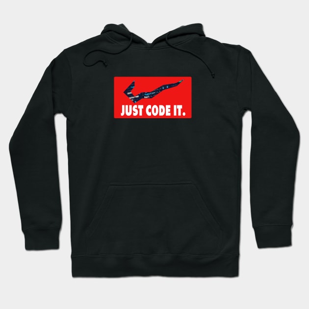 Just Code It Hoodie by Fusion Designs